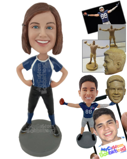 Female Softball Player Giving Some Attitude Personalized Bobblehead