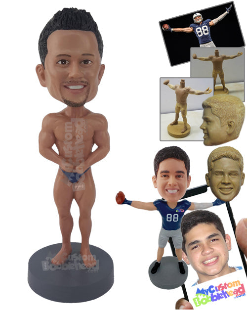 Bodybuilder Showing Off His Body Personalized Bobblehead