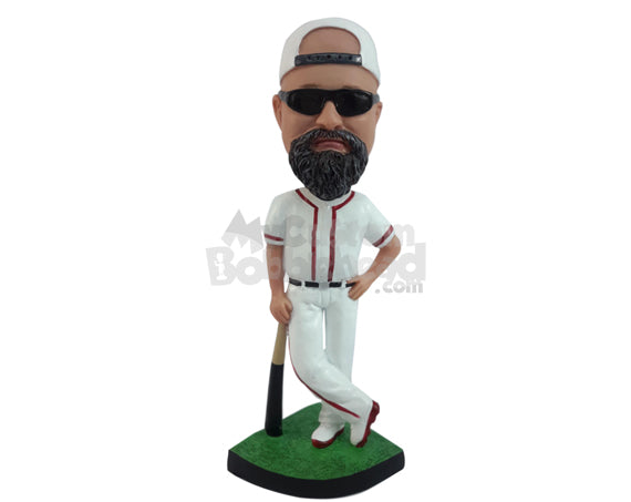 Baseball Player with Bat Personalized Bobblehead