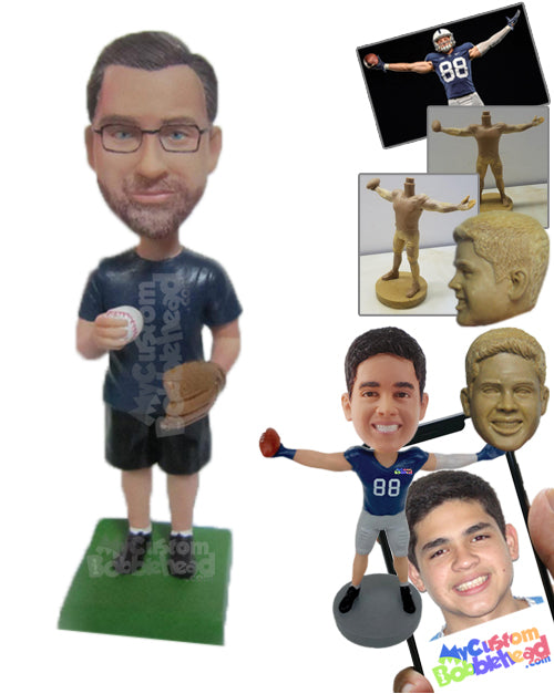 Baseball Pitcher Dude Will Pitch It in the Zone Personalized Bobblehead