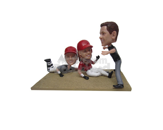 Baseball Action Scene Personalized Bobblehead