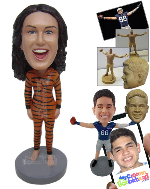 Lady Wearing Tigress Outfit Personalized Bobblehead