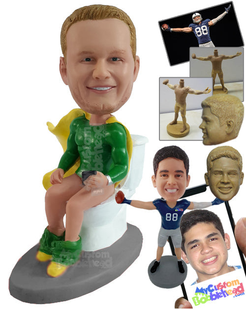 Superhero Poopy Pants Personalized Bobblehead