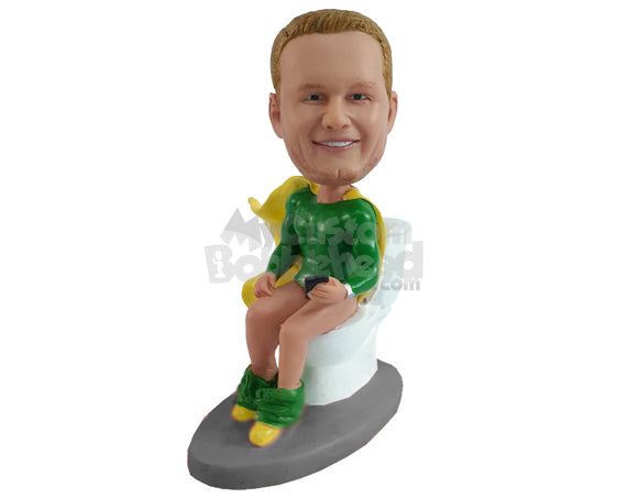 Superhero Poopy Pants Personalized Bobblehead