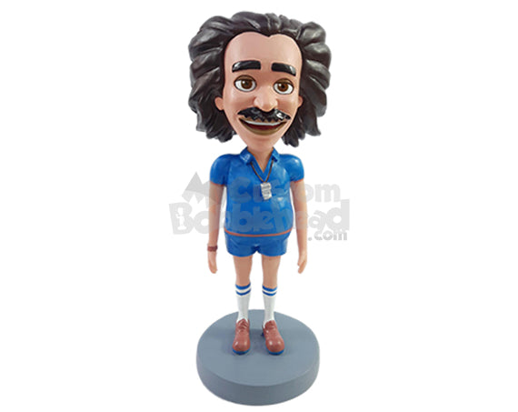 Custom Bobblehead Hilarious looking coach with big belly and very skinny legs - Super Heroes & Movies Movie Characters Personalized Bobblehead & Action Figure