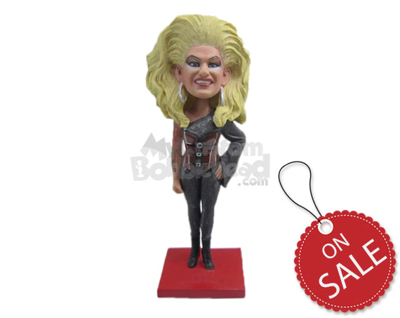 Custom Bobblehead Scary Villain Girl - Super Heroes & Movies Movie Characters Personalized Bobblehead & Cake Topper