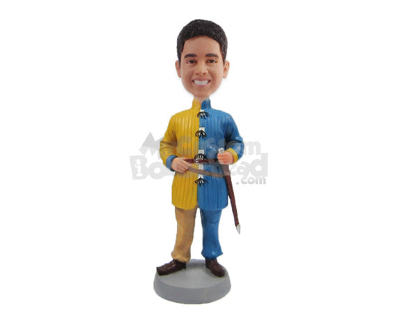 Royal Guard with Sword Personalized Bobblehead