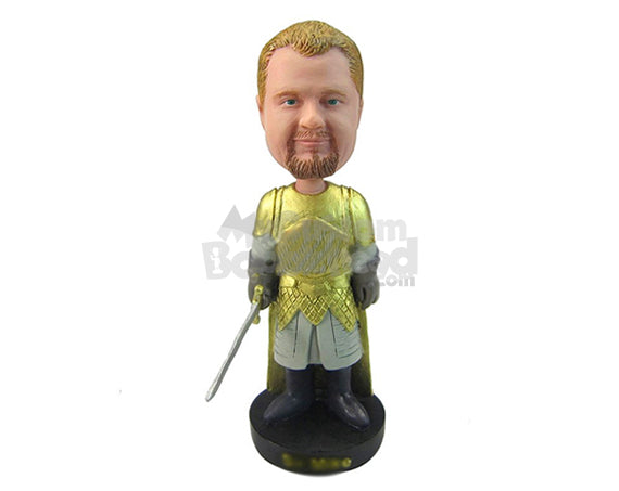 Custom Bobblehead Gladiator With A Sword - Super Heroes & Movies Movie Characters Personalized Bobblehead & Cake Topper