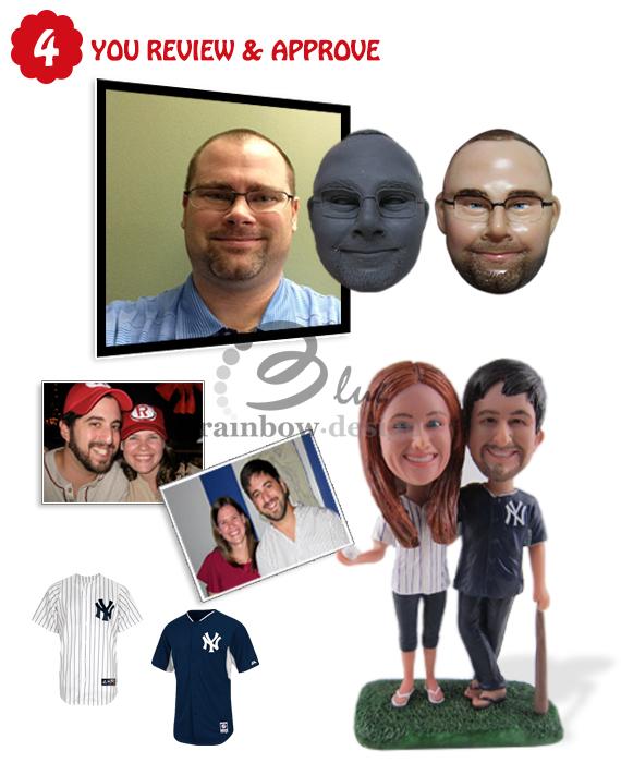 Double Custom Bobblehead - Limited Time Deals Personalized Bobblehead & Cake Topper