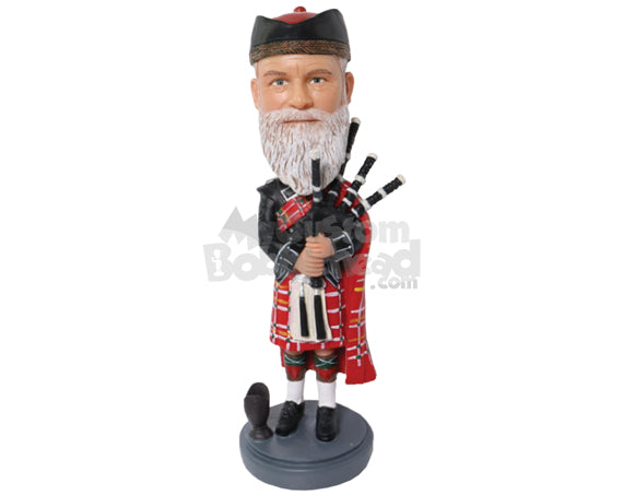 Scottish Bagpiper - Piper Personalized Bobblehead