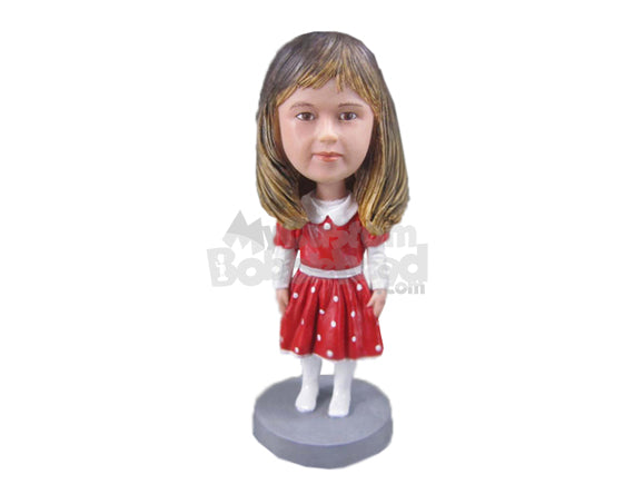 Custom Bobblehead Beautiful Baby Girl Enjoying Life To The Fullest - Parents & Kids Babies & Kids Personalized Bobblehead & Cake Topper