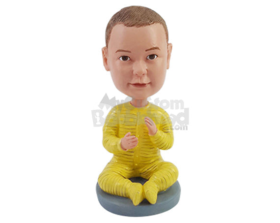 Custom Bobblehead Young baby boy wearing a nice onesie - Parents & Kids Babies & Kids Personalized Bobblehead & Action Figure