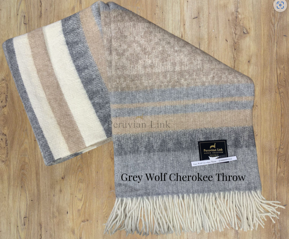 Cherokee Alpaca & Wool Throw