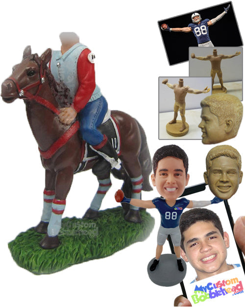 Racing Horse Ready for a Race Personalized Bobblehead