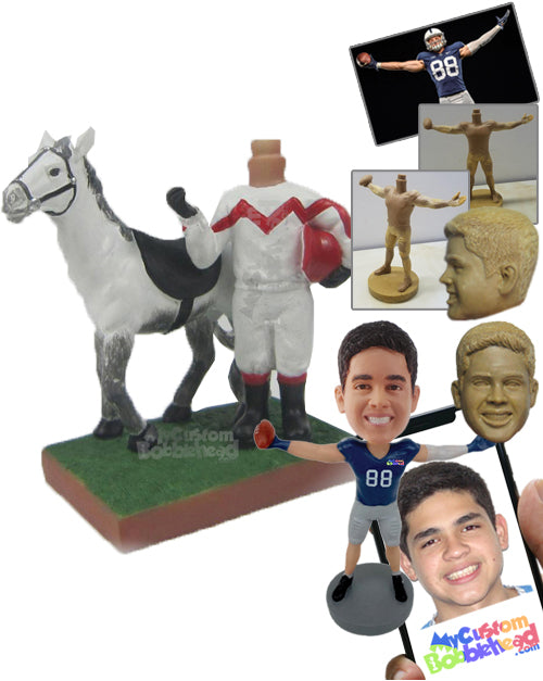 Gorgeous Racing Horse Personalized Bobblehead