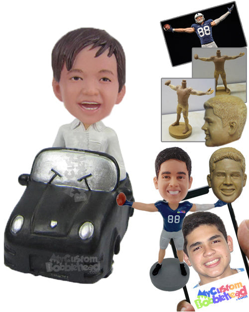 Smart Kid in a Car Personalized Bobblehead