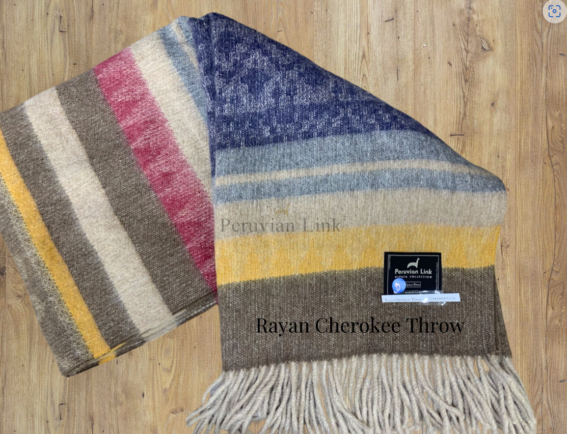 Cherokee Alpaca & Wool Throw