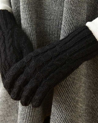 Trenza Cable Alpaca Handknit Gloves